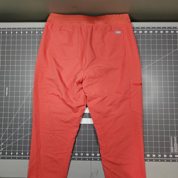 Figs Technical Collection Scrub Pants Womens Medium Zamora Jogger Orange W18SW - Picture 9 of 15